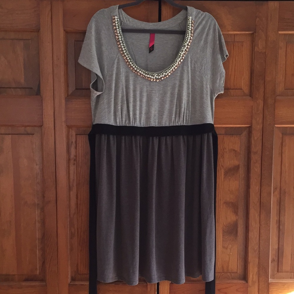 Grey Shirt dress